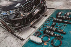 BMW X5M X5MC F95 & X6M X6MC F96 2024-ON (LCI) With Aftermarket Parts - AE Style Front Lip Carbon Fiber?from ArmorExtend