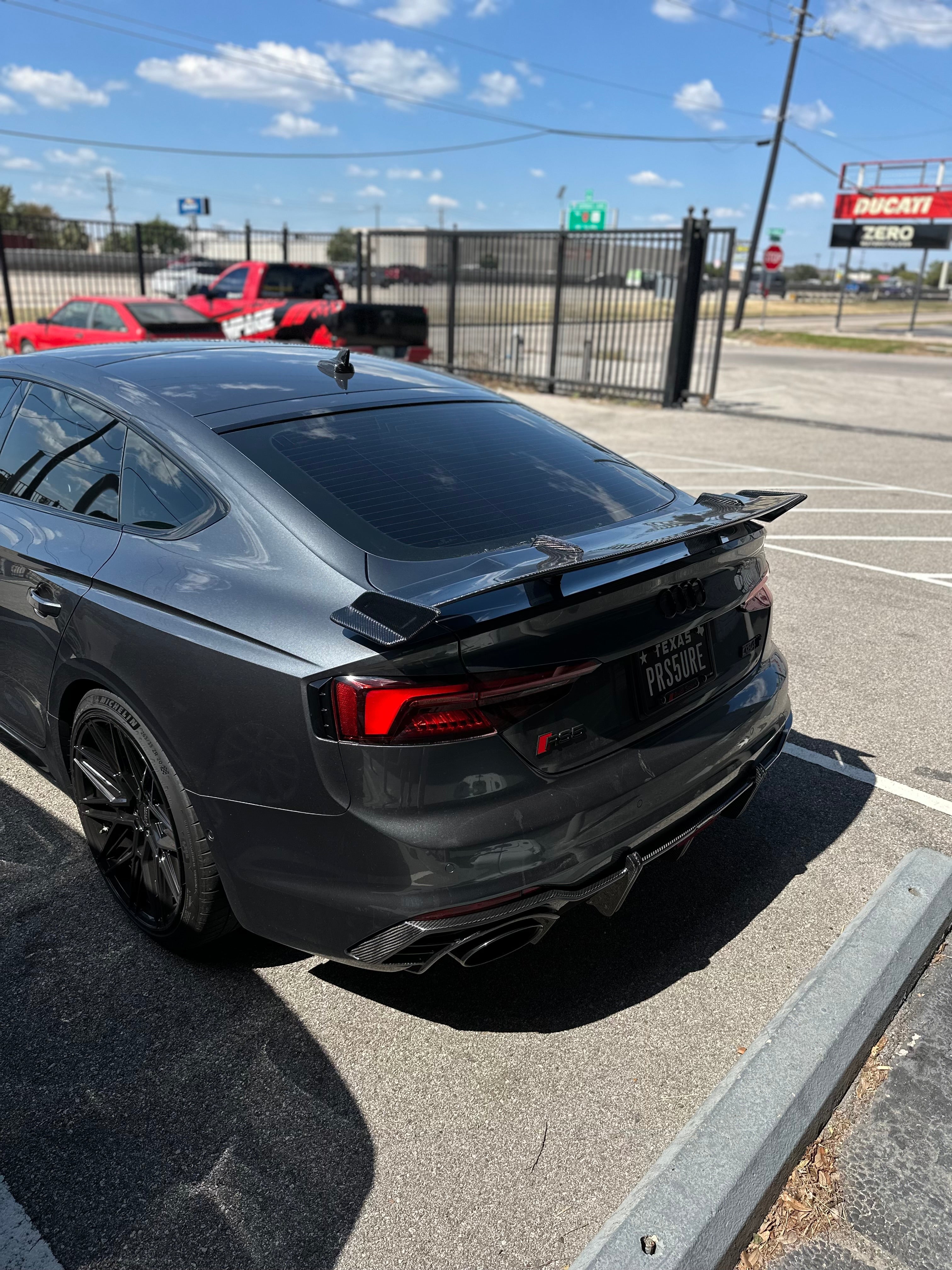 Audi A5 S5 RS5 B9 B9.5 2017-ON with Aftermarket Parts - Rear Wing Spoiler Carbon Fiber / FRP from Future Design