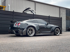 Robot Craftsman "GODZILLA" Widebody Wheel Arches & Side Skirts for Nissan GTR Nismo T-Spec Carbon Fiber/FRP