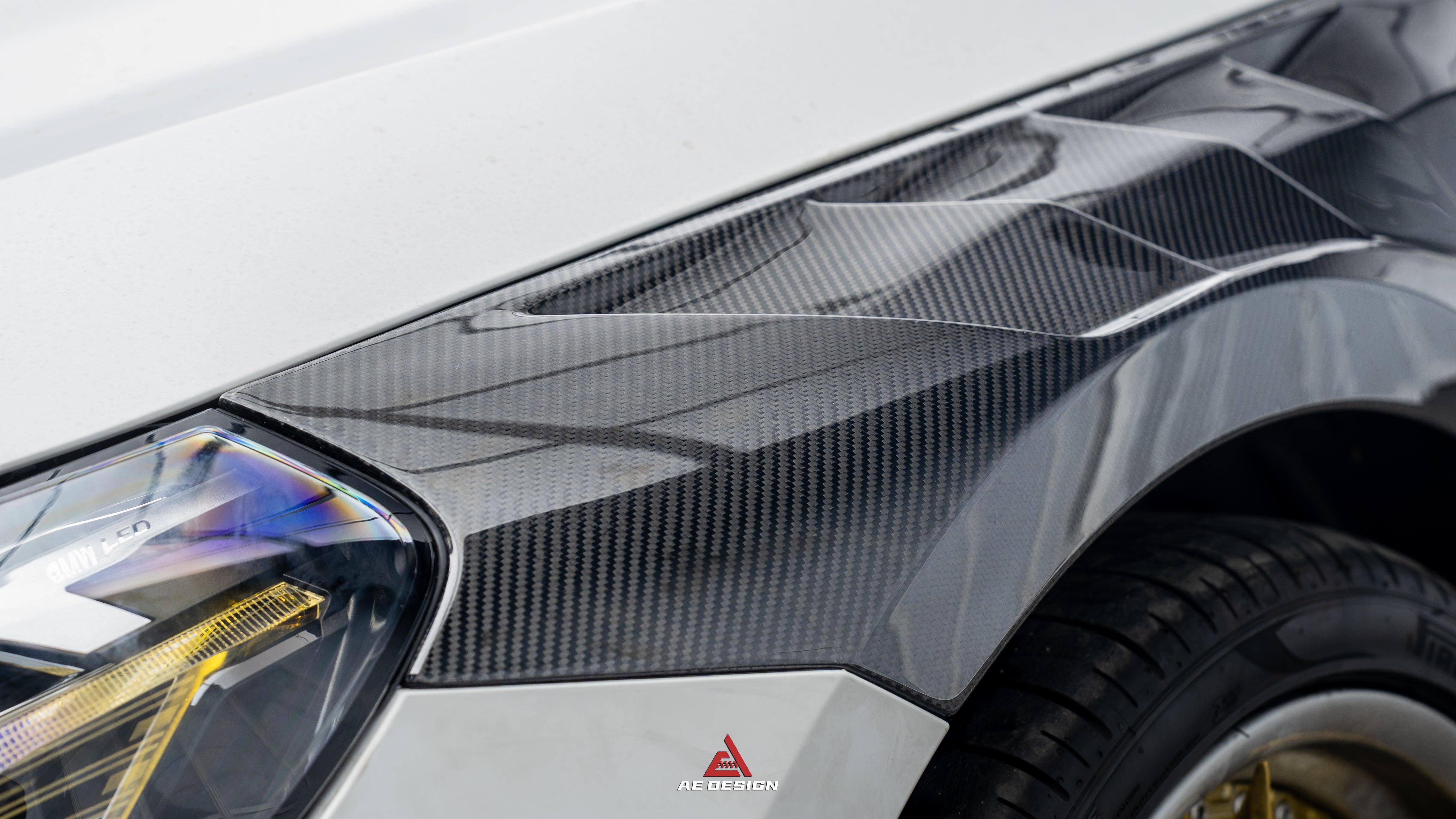 BMW M2 & M2C G87 2023 2024?with Aftermarket Parts - AE Style Front Fenders Carbon Fiber from ArmorExtend