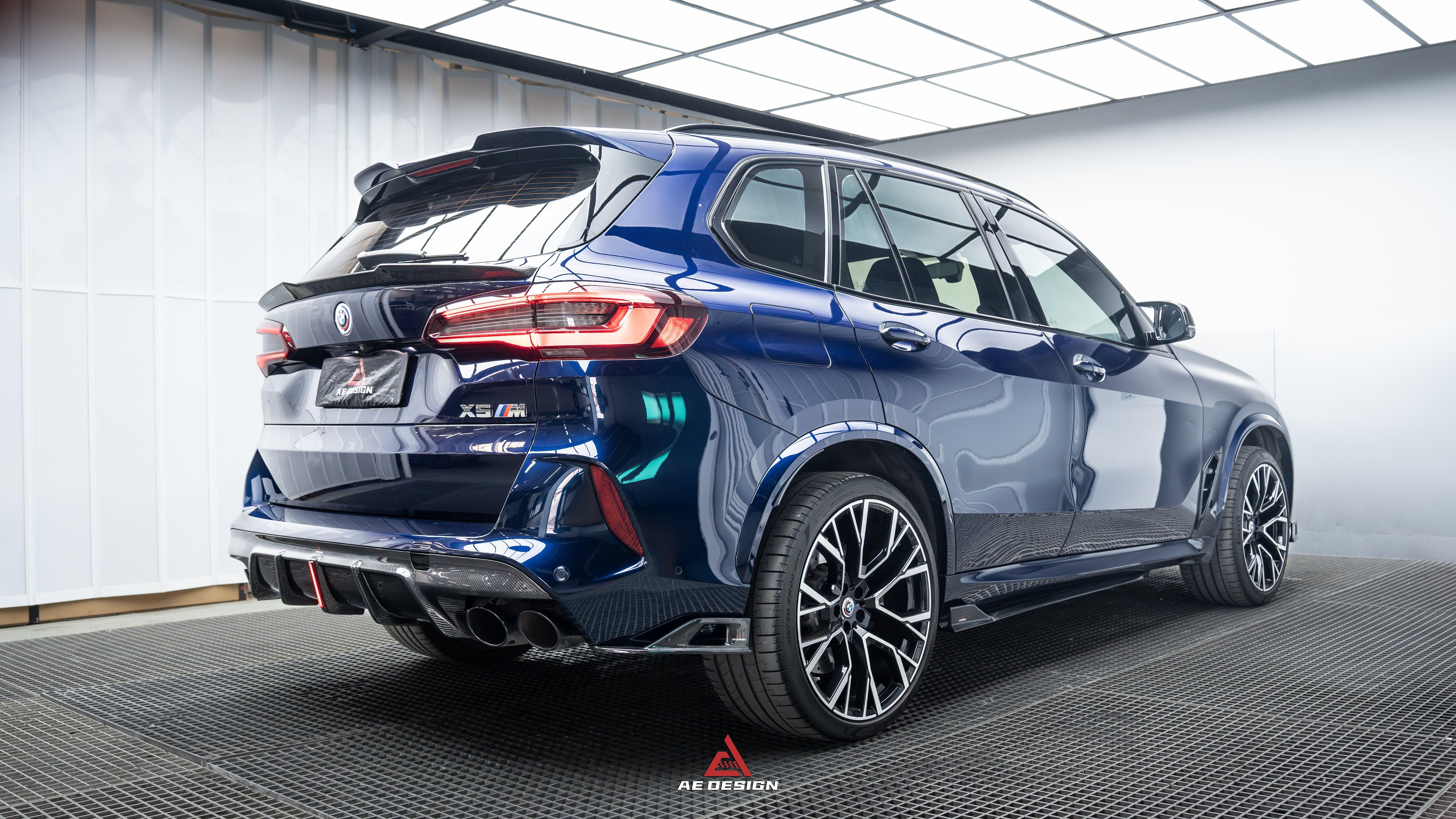 BMW X5 G05 M50i X/S Drive 40i (with M-Package) (Fits Both Pre-LCI & LCI) 2019-ON & X5M X5MC F95 (Fits Both Pre-LCI & LCI) ?2020 2021 2022 2023 2024?with Aftermarket Parts - AE Style Rear Spoiler Carbon Fiber from?ArmorExtend