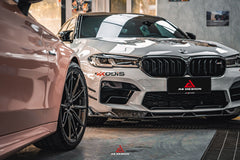 BMW M5/M5C F90 Pre-LCI 2018 2019 2020 & M5/M5C F90 LCI 2021 2022 2023 2024 with Aftermarket Parts - AE?Front Canards?Carbon Fiber?from ArmorExtend