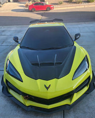 Chevrolet Corvette C8 2020-ON with Aftermarket Parts - Hood Bonnet Carbon Fiber / FRP from Aero Republic