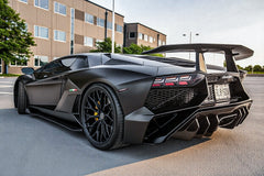 Lamborghini Aventador Base LP700 LP720 S LP740 SV LP750 Ultimate LP780  SVJ LP770 2012 2013 2014 2015 2016 2017 2018 2019 2020 2021 2022 2023 with Aftermarket Parts - 1:1 OEM SVJ Style Rear Intake Air Vent Scoop Dry Pre-preg Carbon Fiber / FRP from Aero Republic