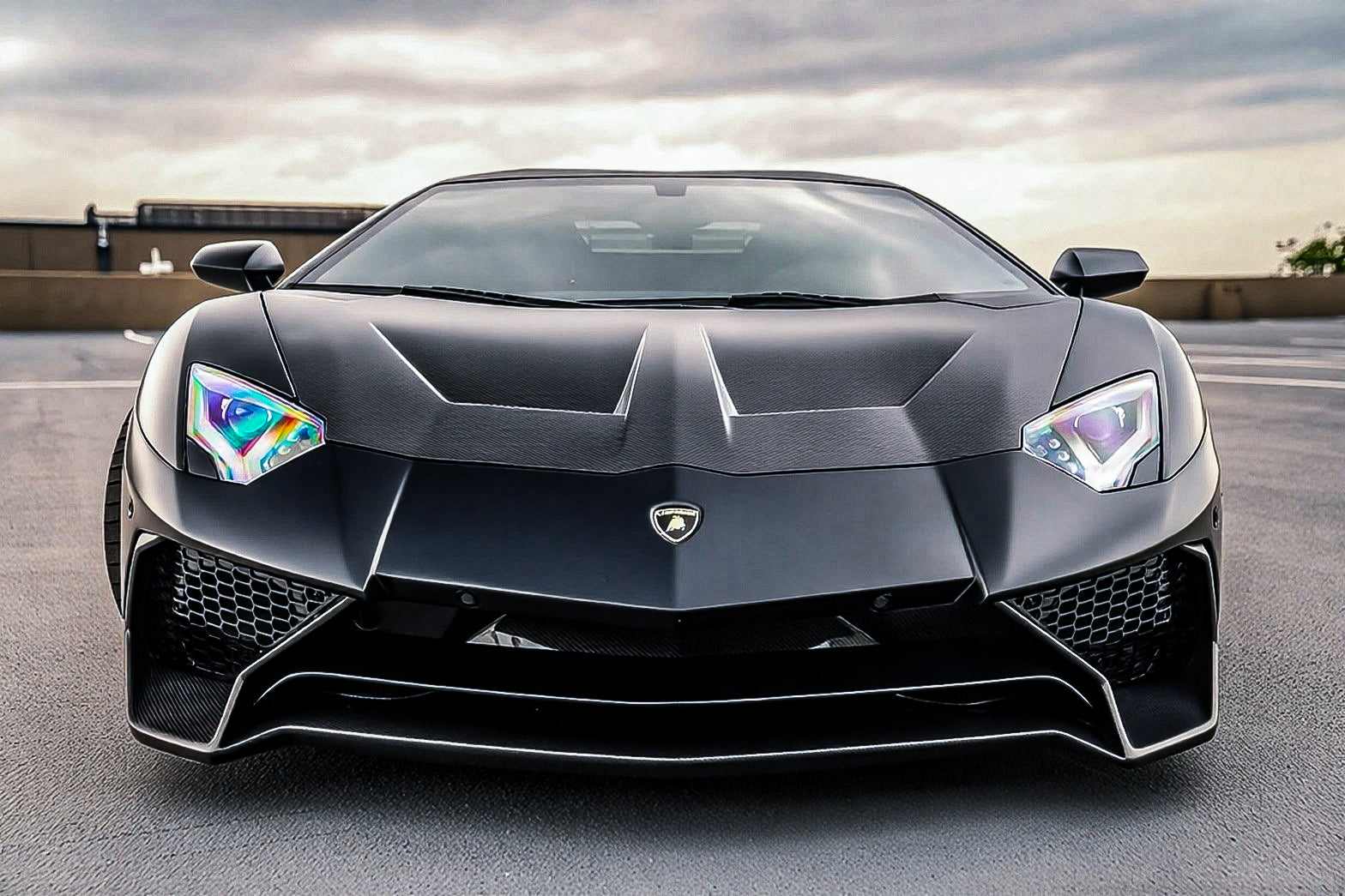 Lamborghini Aventador Base LP700 LP720 S LP740 SV LP750 Ultimate LP780 SVJ LP770 2012 2013 2014 2015 2016 2017 2018 2019 2020 2021 2022 2023 2024 with Aftermarket Parts - 1:1 OEM SV Style Front Bumper Carbon Fiber / FRP from Aero Republic