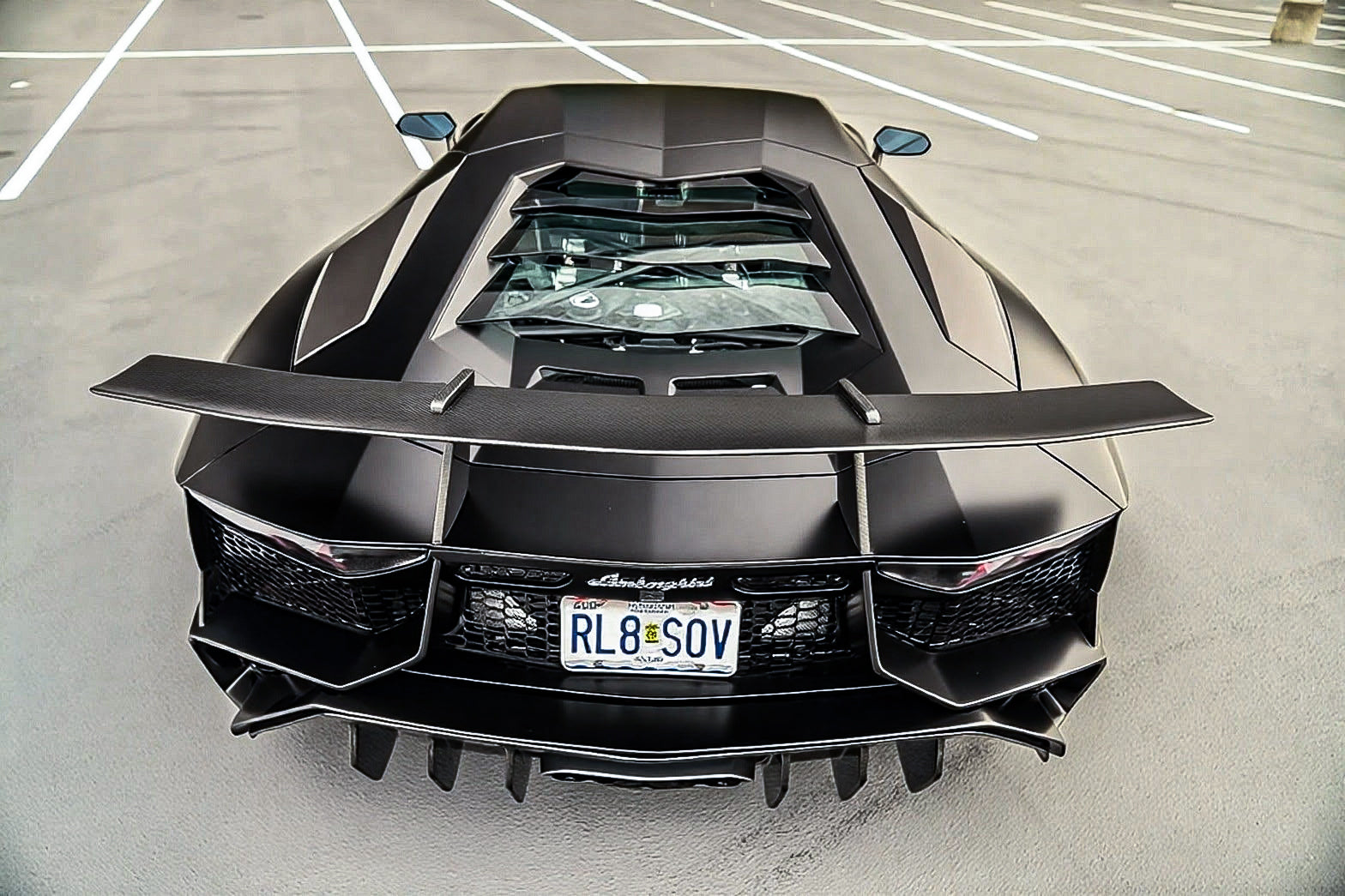 Lamborghini Aventador Base LP700 LP720 S LP740 SV LP750 Ultimate LP780 SVJ LP770 2012 2013 2014 2015 2016 2017 2018 2019 2020 2021 2022 2023 2024 with Aftermarket Parts - 1:1 OEM SV Style Rear Bumper Carbon Fiber / FRP from Aero Republic