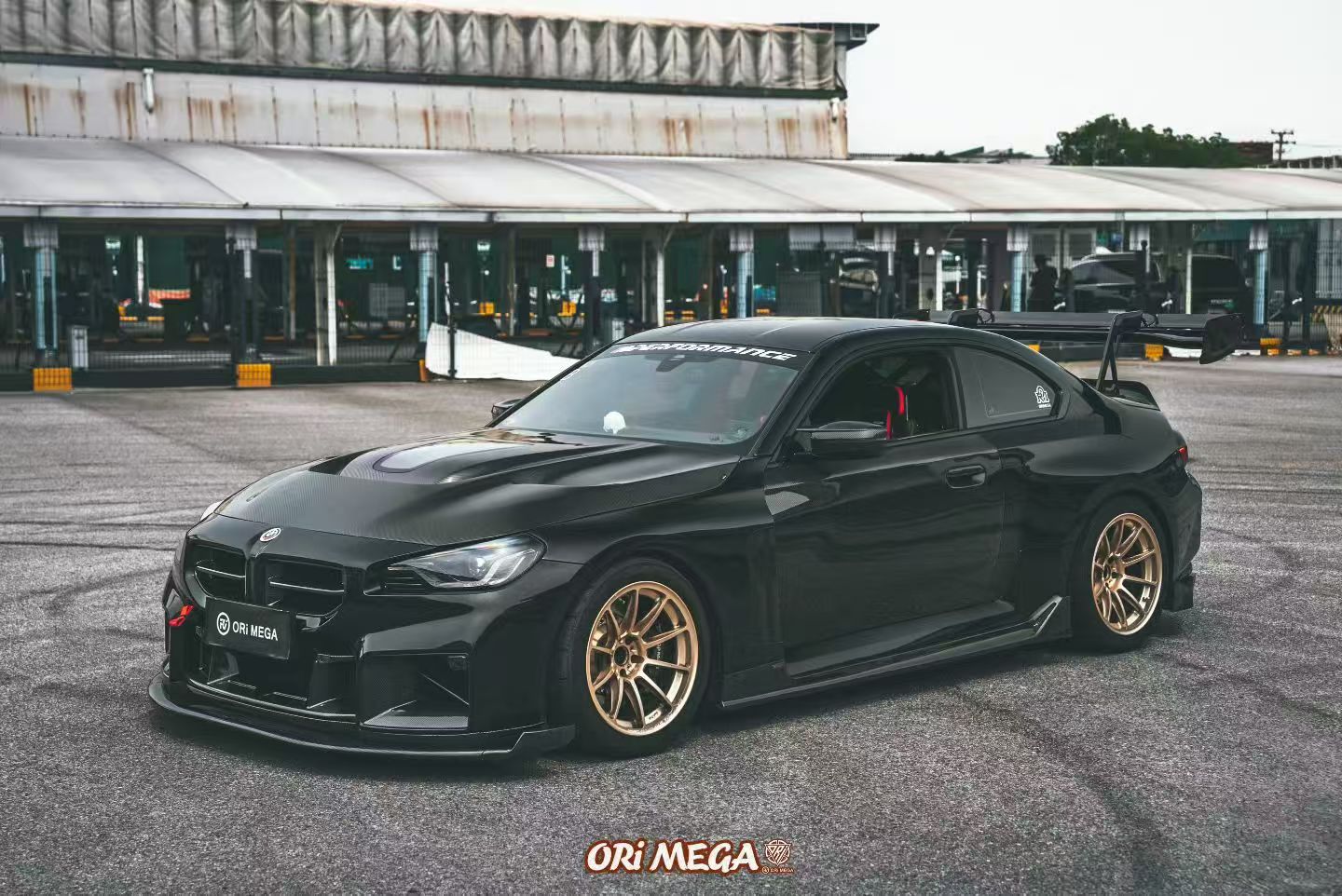 BMW M2 M2CS G87 2023-ON & 2 Series 230i M240i G42 2022-ON with Aftermarket Parts - ART Vented Transparent Glass V2 Style Hood Bonnet Double-sided Dry Pre-preg Carbon Fiber from ArmorExtend