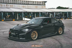 BMW M2 M2CS G87 2023-ON & 2 Series 230i M240i G42 2022-ON with Aftermarket Parts - ART Vented Transparent Glass V2 Style Hood Bonnet Double-sided Dry Pre-preg Carbon Fiber from ArmorExtend