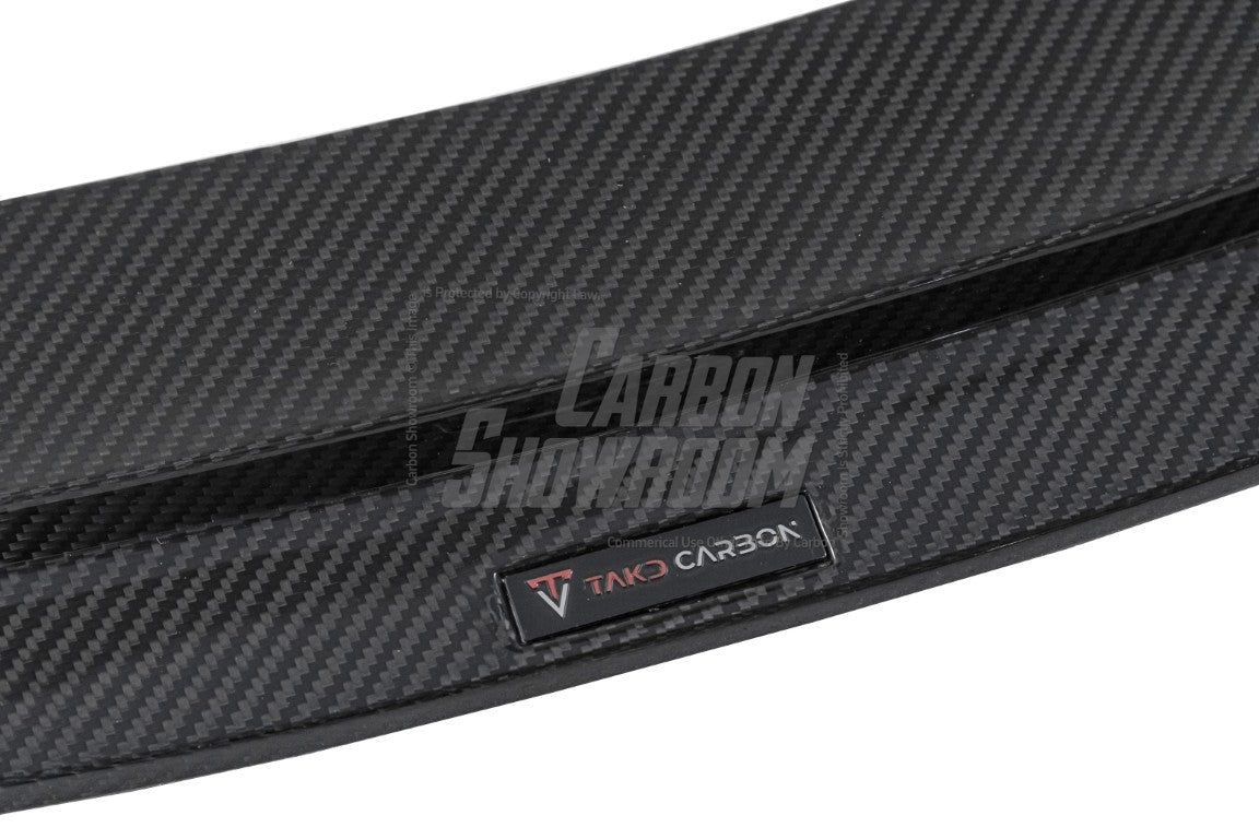 Porsche 718 Cayman / Boxster / GTS 2017-ON with Aftermarket Parts - Front Bumper & Lip Pre-preg Carbon Fiber from TAKD Carbon