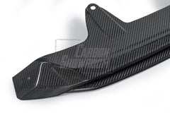 BMW 5 Series 530 540 (with M-package bumper, does not fit base model) & i5 e/x Drive40 (with M-package bumper, does not fit base model) M60 G60 G61 2024-ON with Aftermarket Parts - V1 Style Front Lip Pre-preg Carbon Fiber from TAKD Carbon