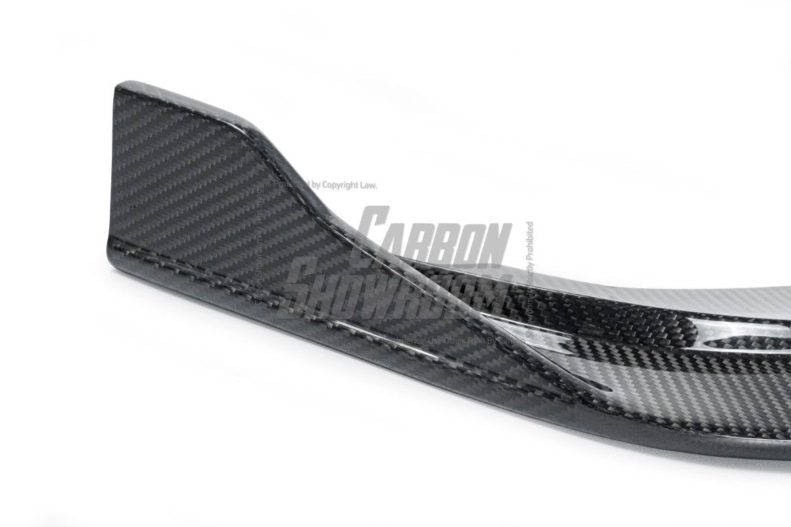 BMW 8 Series M850 840 (With M-Package Bumper) G14 G15 G16 2018 2019 2020 2021 2022 2023 2024 with Aftermarket Parts - V1 Style Front Lip Pre-preg Carbon Fiber from TAKD Carbon