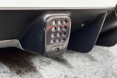 Aero Republic OEM 1:1 Style Rear Fog Lamp Cover for Ferrari 488 GTB & Spider Dry Pre-preg Carbon Fiber