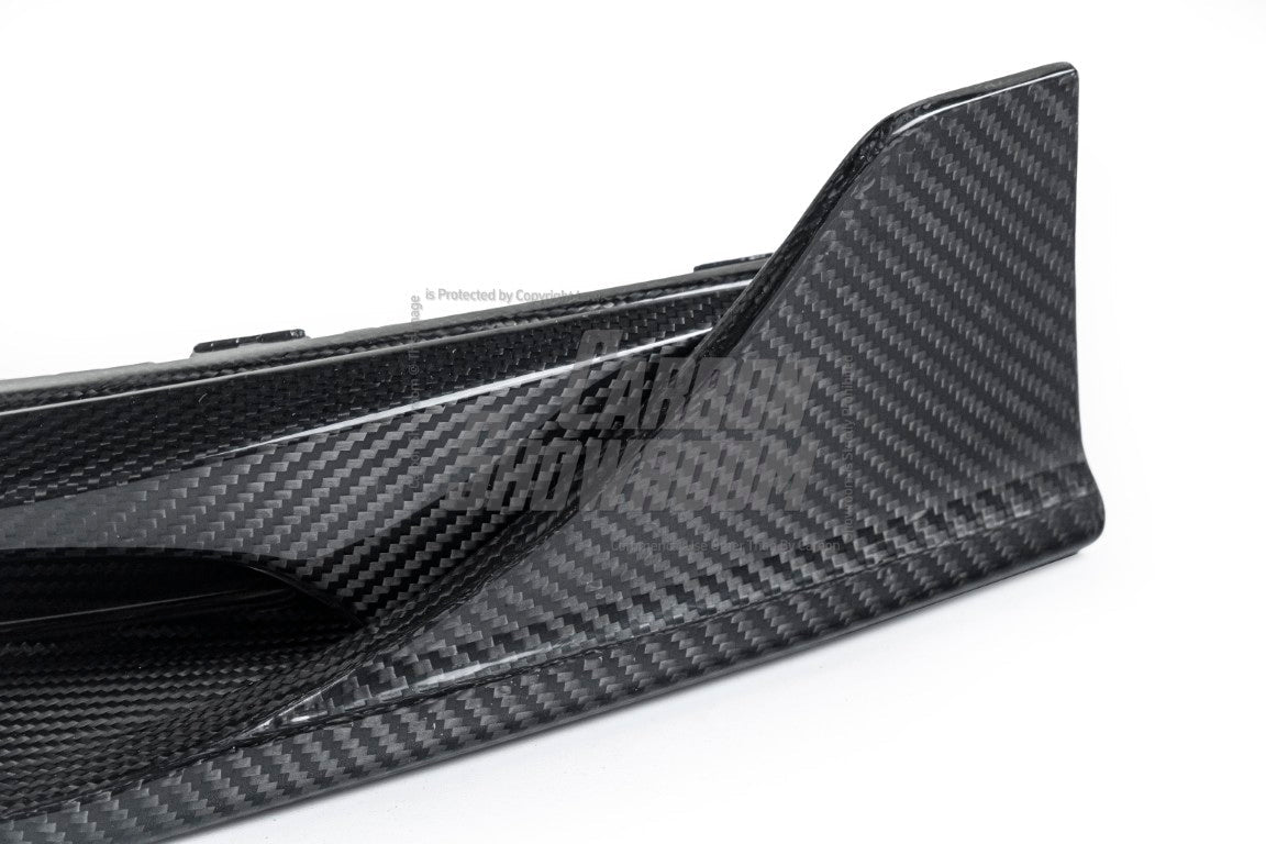 Porsche Panamera 971.2 GTS 2017 2018 2019 2020 2021 2022 2023 with Aftermarket Parts - V1 Front Lip Pre-preg Carbon Fiber from TAKD Carbon