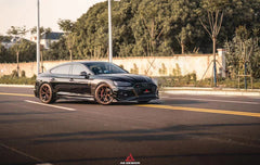 Audi RS5 B9.5 2020 2021 2022 2023 2024?with Aftermarket Parts - AE Style Front Lip Carbon Fiber from ArmorExtend