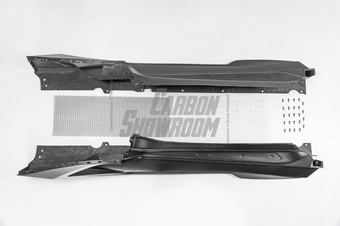Lamborghini Huracan LP580 LP610 Evo RWD AWD Tecnica Performante STO 2015 2016 2017 2018 2019 2020 2021 2022 2023 2024 with Aftermarket Parts - Vor Style Side Skirts Pre-preg Carbon Fiber / FRP from Aero Republic