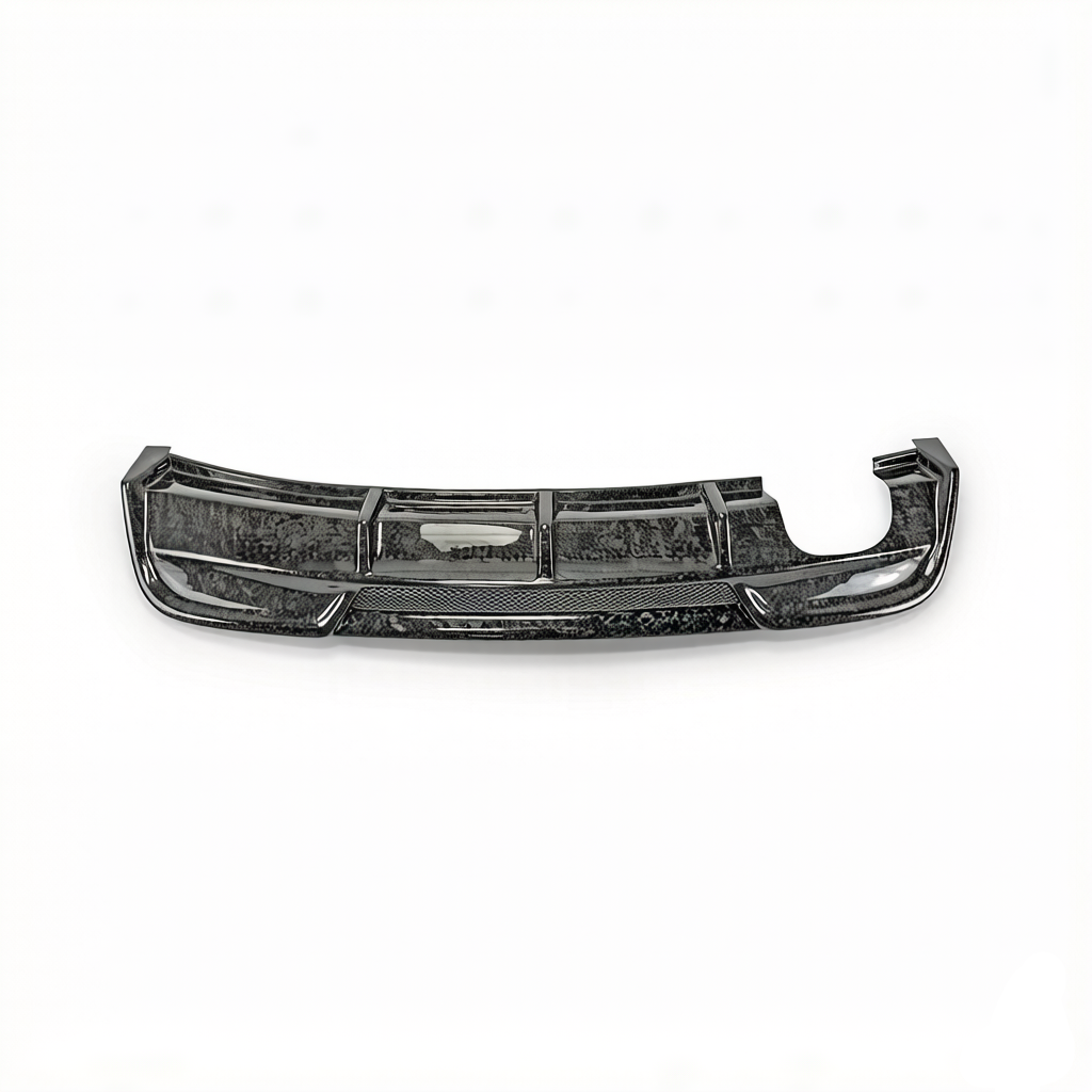 BMW 135i 135is E82 E88 2008 2009 2010 2011 2012 2013 with Aftermarket Parts - Rieger Style Rear Diffuser Carbon Fiber from EPR USA