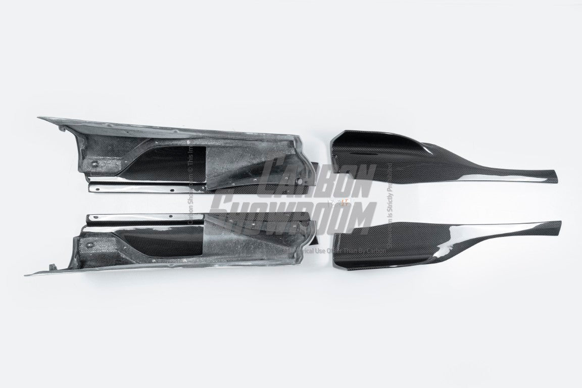 McLaren 720S 2018 2019 2020 2021 2022 2023 with Aftermarket Parts -?765LT?Side Skirts?Pre-preg Carbon Fiber / FRP from Aero Republic