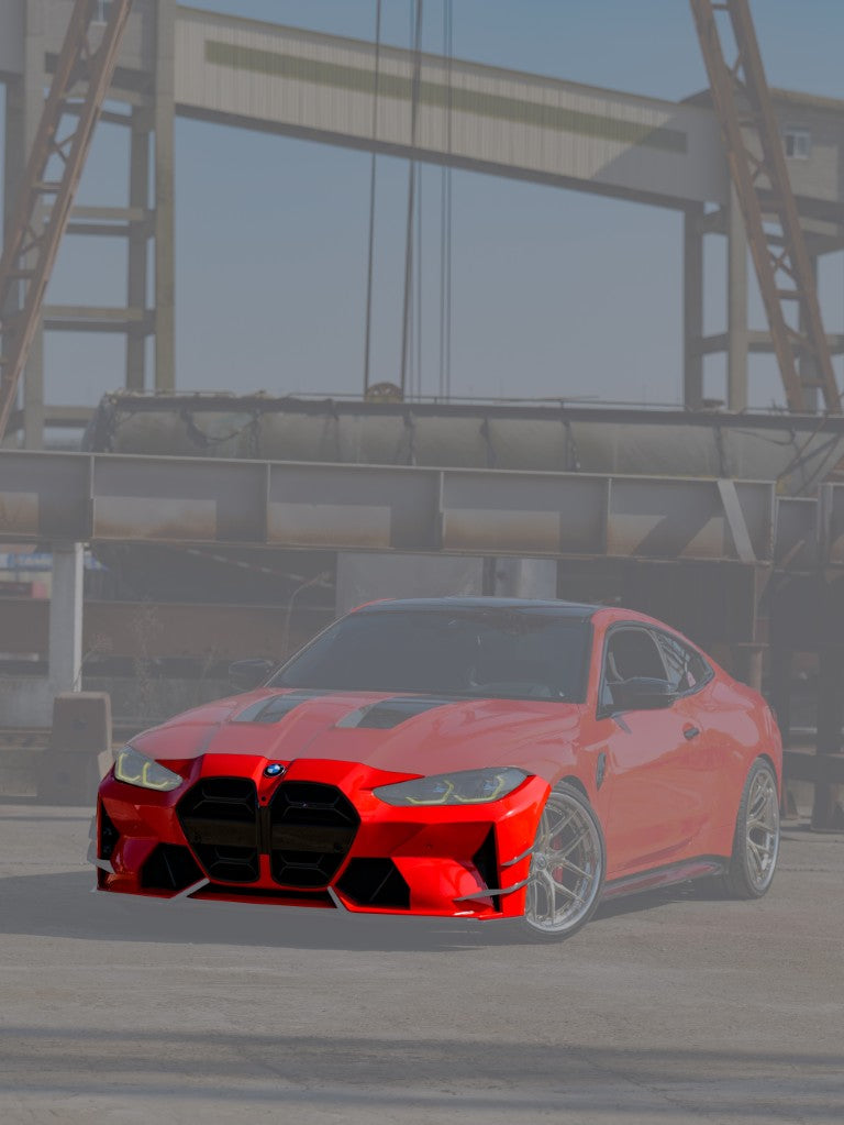 BMW M3 G80 G81 & M4 G82 G83 2021-ON with Aftermarket Parts - Front Bumper Pre-preg Carbon Fiber from VTEN