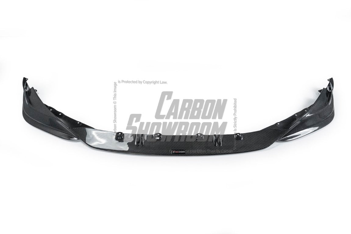 BMW M3 / M3C G80/G81 2021 2022 2023 2024 & M4 / M4C G82/G83 2021 2022 2023 2024 with Aftermarket Parts - Front Lip Pre-preg Carbon Fiber from TAKD Carbon
