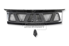 Ford Mustang Ecoboost V6 GT March1 Bullitt S550.1 S550.2 2015 2016 2017 2018 2019 2020 2021 2022 2023 with Aftermarket Parts - "DAWN & DUSK" Trunk Deck Lid Back Cover with Wooden Boat Badge Carbon Fiber / FRP from Robot Craftsman