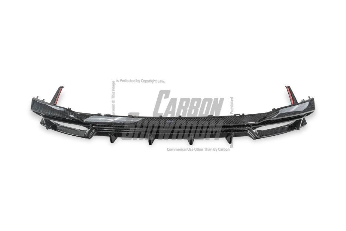 Audi S4 / A4 (With S-line Bumper) B9.5 2020-ON with Aftermarket Parts - With & Without Light Rear Diffuser Pre-preg Carbon Fiber from BCTXE Tuning