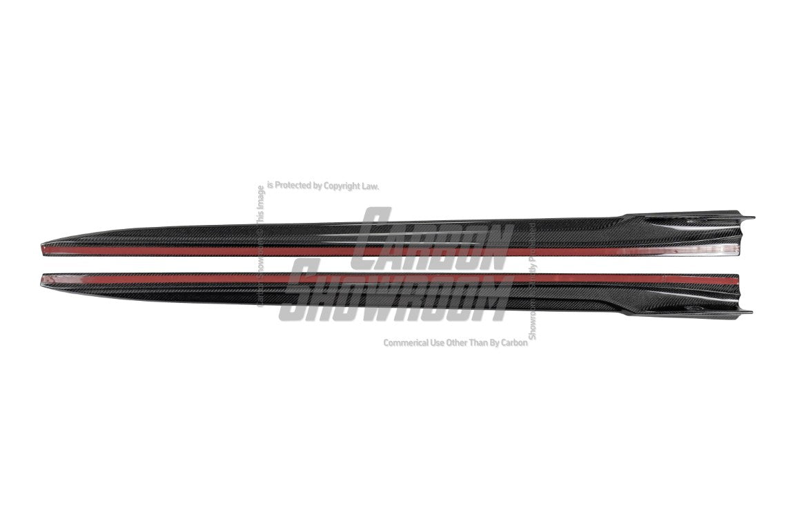BMW X5 M60i xDrive50e x/sDrive40i G05 (Fits Both Pre-LCI & LCI) 2020-ON & X5M X5MC F95 (Fits Both Pre-LCI & LCI) 2020-ON & X6 M60I xDrive40i G06 (Fits Pre-LCI & LCI) 2020-ON & X6M X6MC F96 (Fits Pre-LCI & LCI) 2020-ON?with Aftermarket Parts - AE V2 Side Skirts?Pre-preg Pre-preg Carbon Fiber?from Armorextend