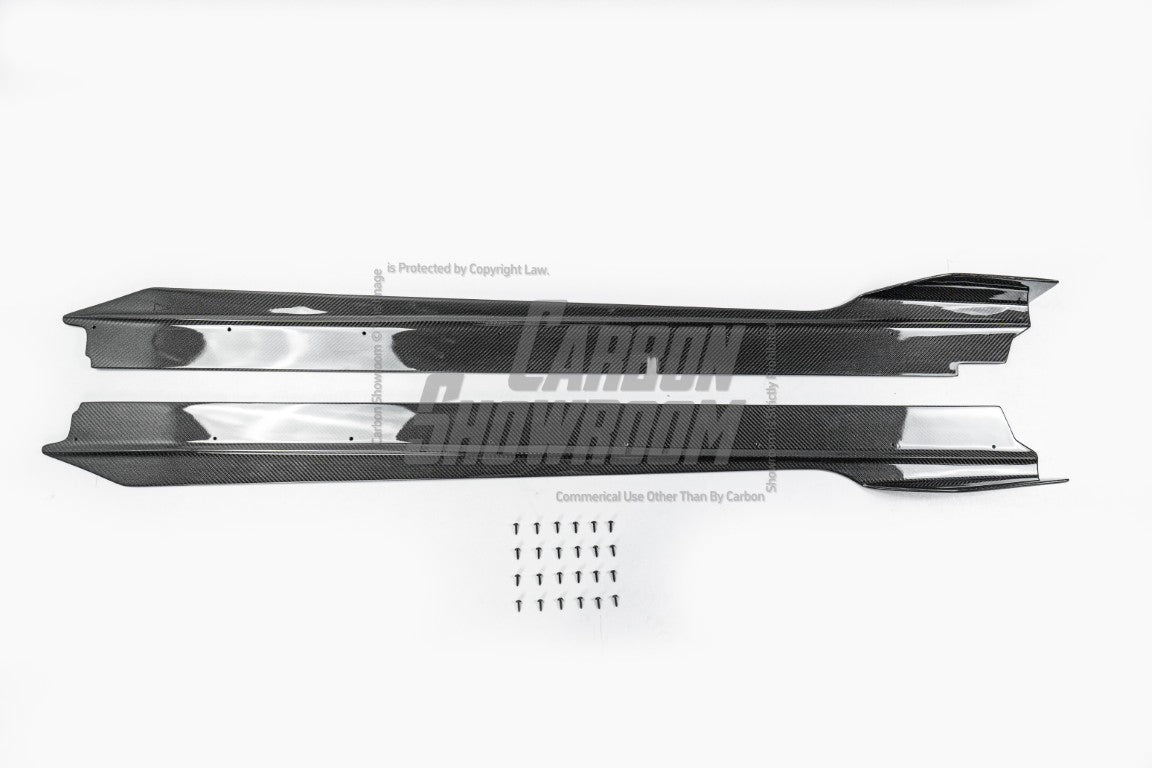 Aero Republic V Style Carbon Fiber Side Skirts For Lamborghini Huracan LP580 LP610 - Performance SpeedShop