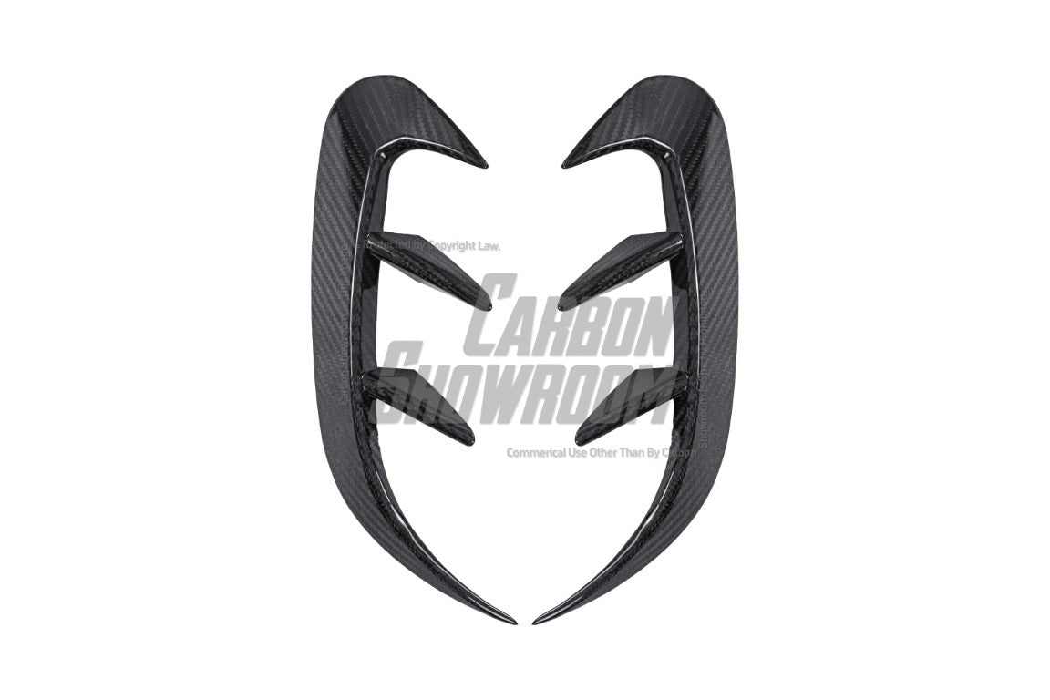 Mercedes Benz A-Class A45 A35 A220 W177 2019-ON with Aftermarket Parts - Rear Bumper Canards Pre-preg Carbon Fiber from TAKD Carbon