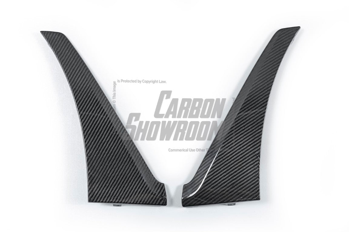 BMW X7 xDrive40i M60i ALPINA XB7 LCI G07 2023-ON with Aftermarket Parts - Headlight Valance Trim Pre-preg Carbon Fiber from TAKD Carbon