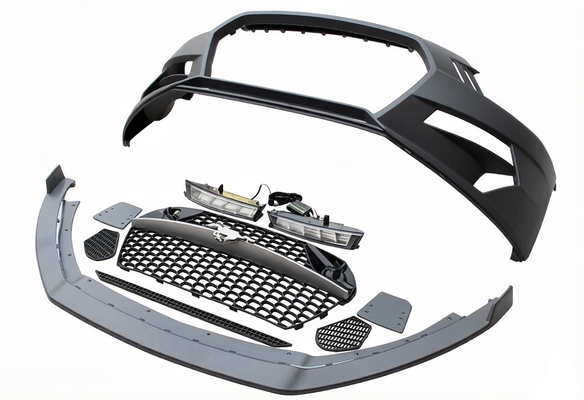 Ford Mustang GT 5.0 V6 3.6 Ecoboost 2.3 S550.1 2015 2016 2017 with Aftermarket Parts - Front Bumper PP from EPR USA