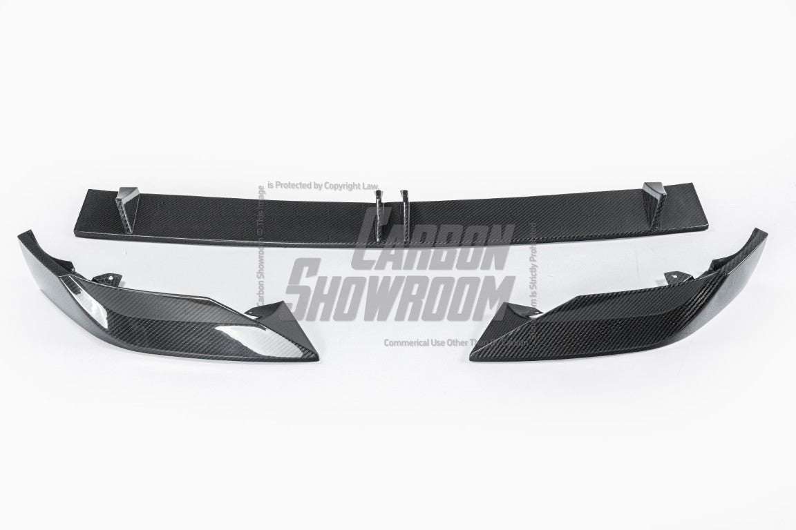 BMW X7 xDrive40i (With M-Package Bumper) M60i ALPINA XB7 LCI G07 2023-ON with Aftermarket Parts - Front Lip Pre-preg Carbon Fiber from TAKD Carbon