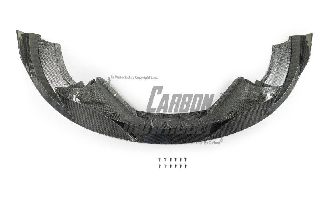 McLaren 720S 2018 2019 2020 2021 2022 2023 with Aftermarket Parts - RF Style Front Lip?Carbon Fiber?from Aero Republic