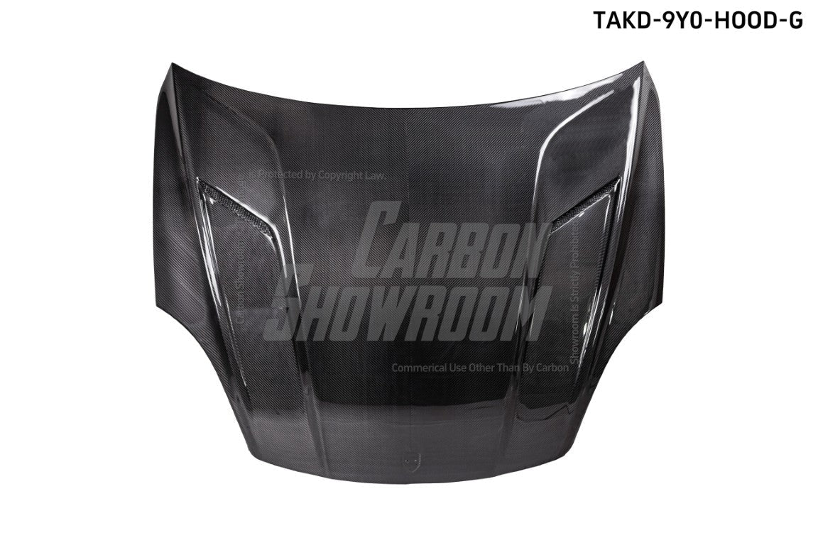 Porsche Cayenne / GTS / Turbo 9Y0 9Y3 2018-ON with Aftermarket Parts - Hood Bonnet Double-sided Pre-preg Carbon Fiber from TAKD Carbon