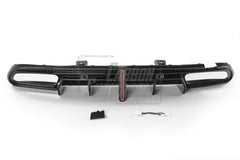 Benz C-Class C63S C63 C43 AMG C300 W205 Sedan (Fits Both Pre-LCI & LCI,C300 requires sport package bumper) 2015-2021 Aftermarket Parts - VTEN Rear Diffuser&Canards ABS