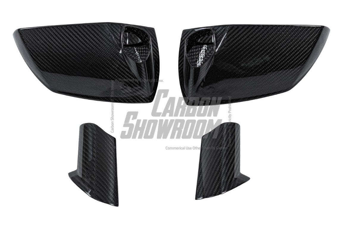 Lamborghini Aventador LP700 LP720 LP750 SVJ SV with Aftermarket Parts - OEM Upgrade Mirror Caps Pre-preg Carbon Fiber from Aero Republic