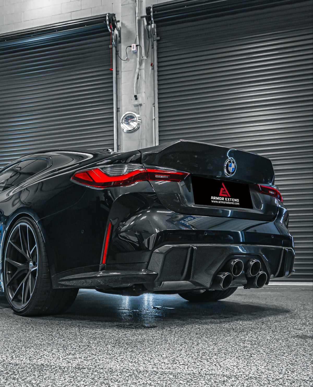 BMW M3 G80 & M4 G82 2021-ON & 3 Series 330i M340i (Fits Both Pre-LCI & LCI) 2019 2020 2021 2022 2023 2024 & 4 Series G22 430i M440i 2020 2021 2022 2023 2024 with Aftermarket Parts - ART Style Trunk Lid Carbon Fiber from ArmorExtend