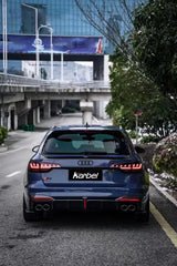 Karbel Carbon Dry Carbon Fiber Rear Diffuser Ver.1 with Brake Light for Audi S4 2020-ON B9.5