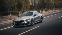 BMW 8 Series M850i 840i (With M-Package Bumper) G14 G15 G16 2018 2019 2020 2021 2022 2023 2024 with Aftermarket Parts - AE Style?Front Canards Carbon Fiber from?ArmorExtend 