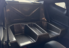 Aero Republic Rear Seat Delete for Ford Mustang S650 2.3 Ecoboost 5.0 GT Dark Horse 2024-ON Dry Pre-preg Carbon Fiber