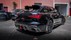 Audi RS6 C8 2020 2021 2022 2023 2024 & RS7 C8 2020 2021 2022 2023 2024 with Aftermarket Parts - AE Rear Diffuser & Canards?Carbon Fiber?from ArmorExtend