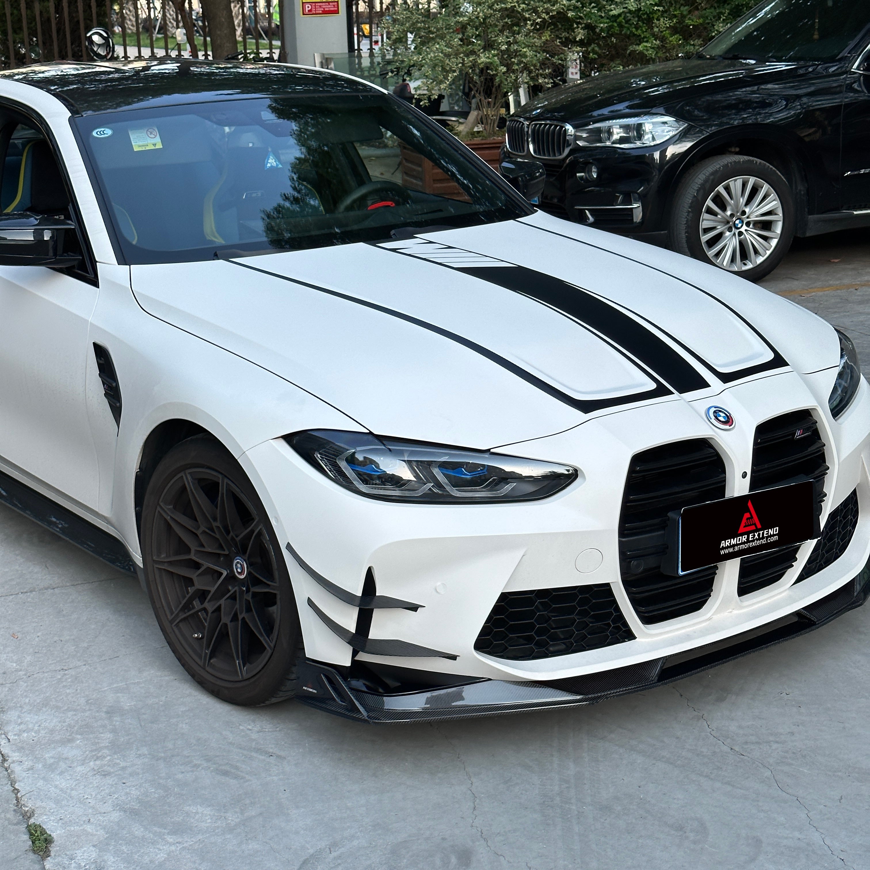 BMW M3 G80 G81 2021-ON & M4 G82 G83 2021-ON?with Aftermarket Parts - AE V1 Style Carbon Fiber Front Lip?from ArmorExtend