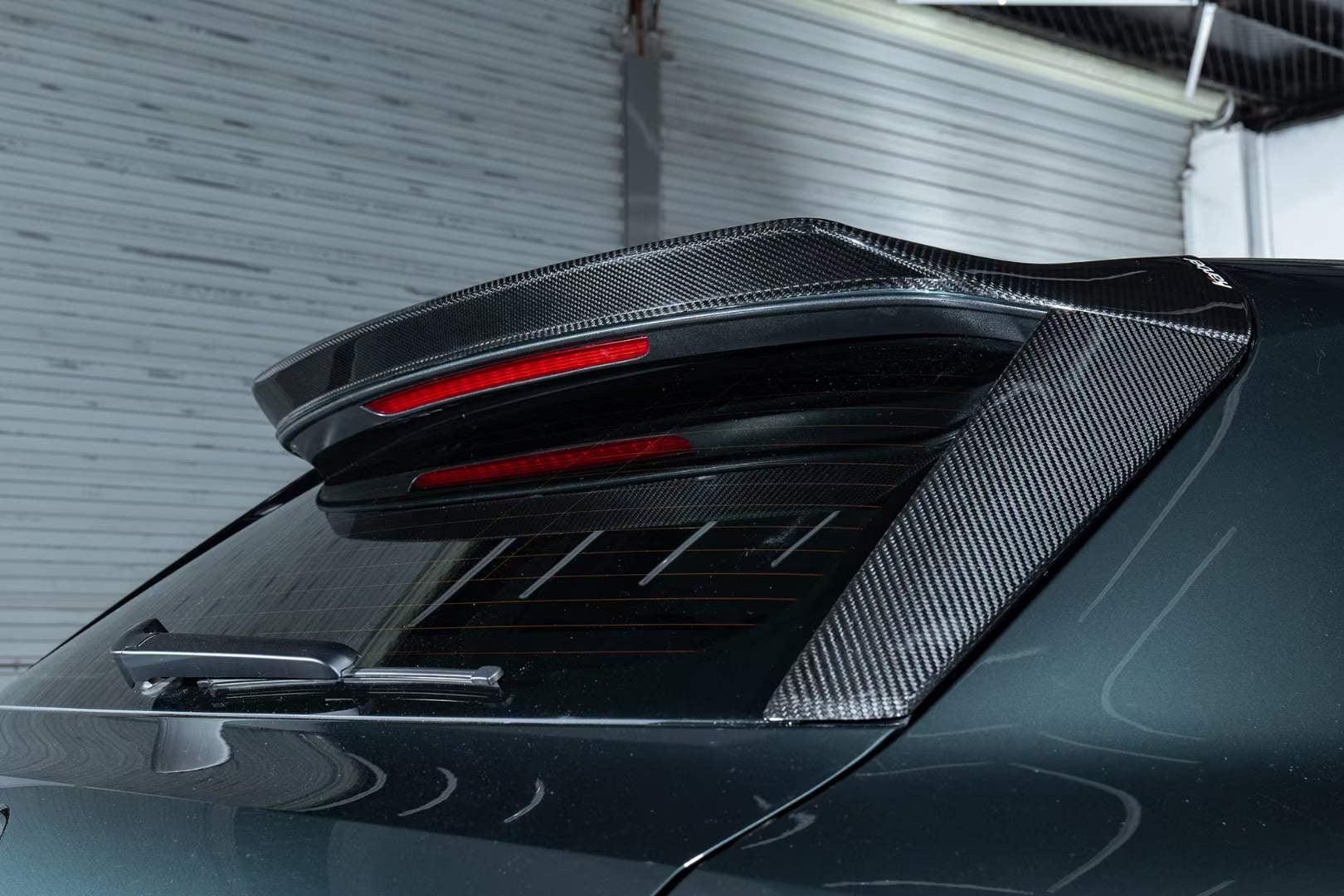 Audi S3 A3 8Y 2021 2022 2023 2024 with Aftermarket Parts - Rear Roof Spoiler Pre-preg Carbon Fiber from Karbel Carbon