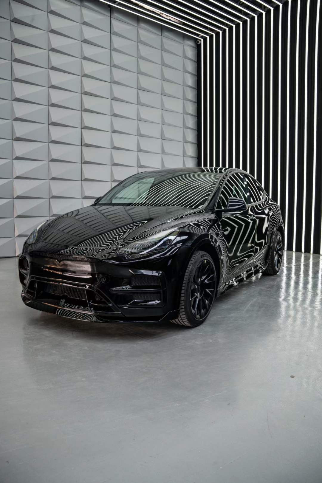 SD Carbon Front Bumper & Lip For Tesla Model Y / Performance
