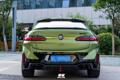 BMW X4 G02 & X4M X4MC F98 (Fits Both Pre-LCI & LCI) 2019 2020 2021 2022 2023 2024 with Aftermarket Parts - AE Style Rear Spoiler Carbon Fiber from ArmorExtend