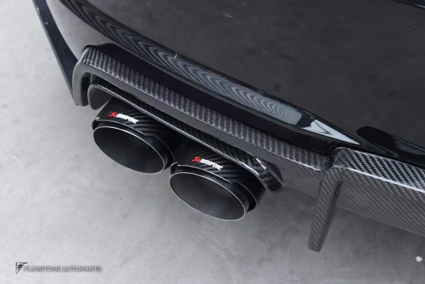 Karbel Carbon Dry Carbon Fiber Rear Diffuser 3 Pcs for Audi TTS & TT S-Line 2015-2019