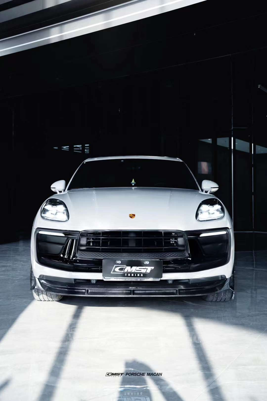 CMST Tuning Pre-preg Carbon Fiber Front Splitter for Porsche Macan Base / S / T 2022-ON