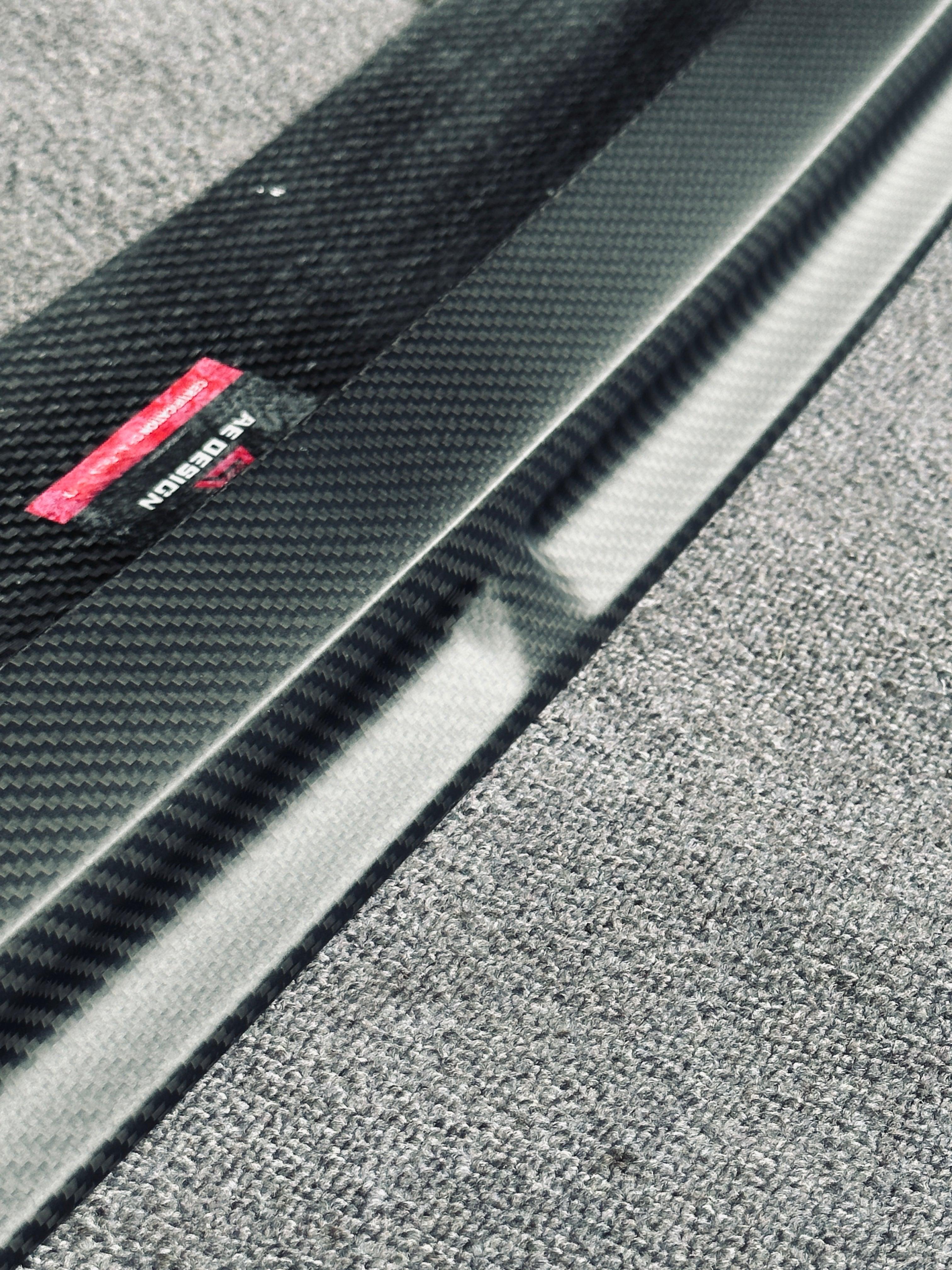 MINI Cooper JCW (John Cooper Works) F56 LCI 2022 2023 2024 with Aftermarket Parts - AE Style Front Lip?Carbon Fiber?from ArmorExtend