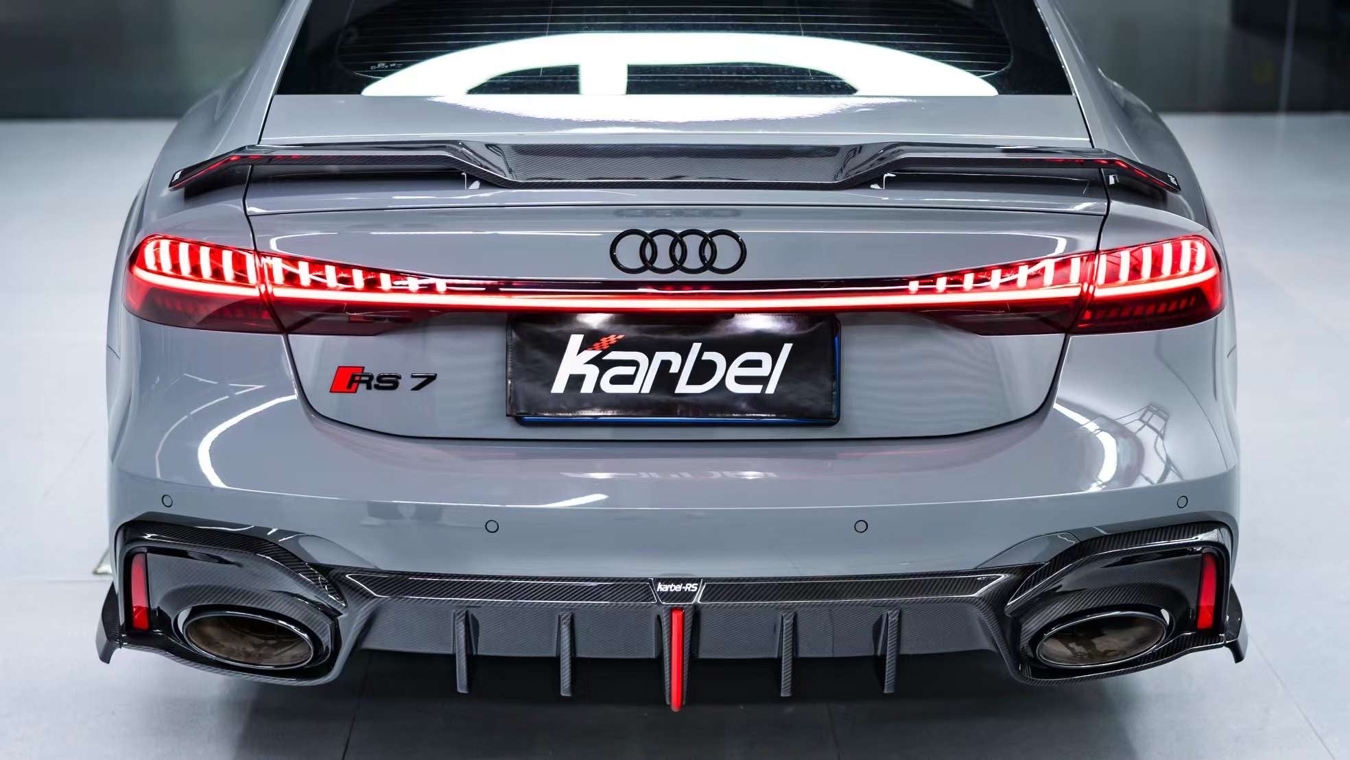 Karbel Carbon Fiber Rear Spoiler for Audi A7 S7 RS7 C8 2020-ON