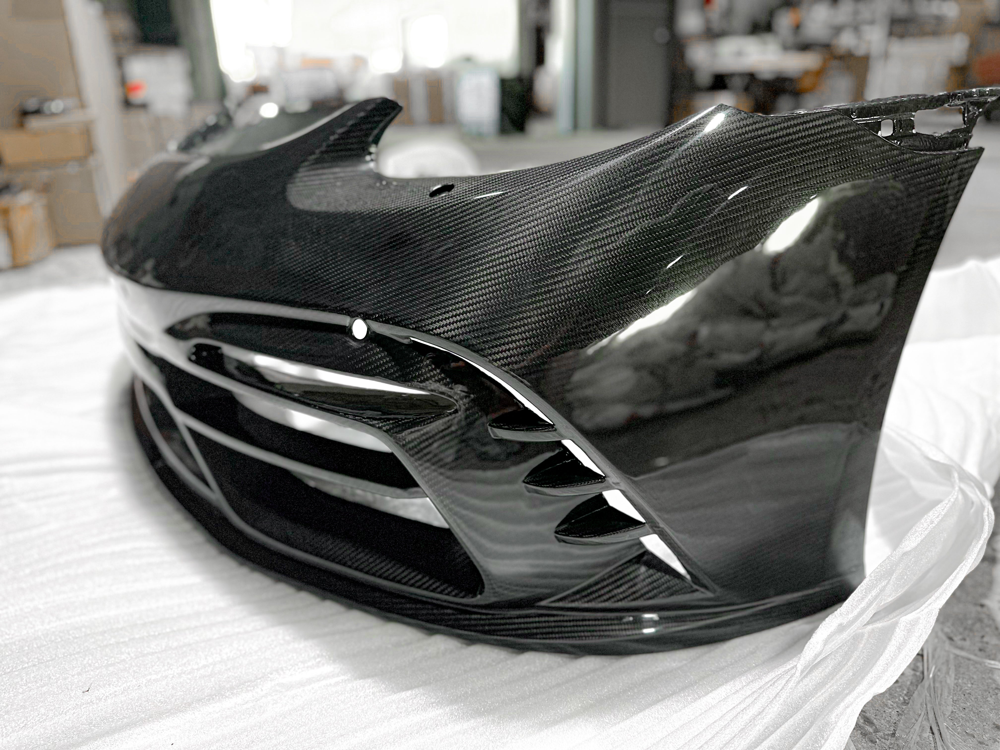 TAKD Carbon Pre-preg Carbon Fiber Front Bumper & Lip for Porsche 718 Boxster / Cayman