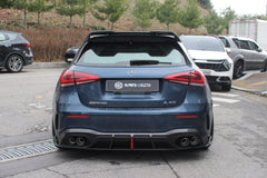 Mercedes Benz A-Class A45/A35/A250/A220 W177 2019 2020 2021 2022 2023 2024 with Aftermarket Parts - AE Style Rear Diffuser?Carbon Fiber from ArmorExtend